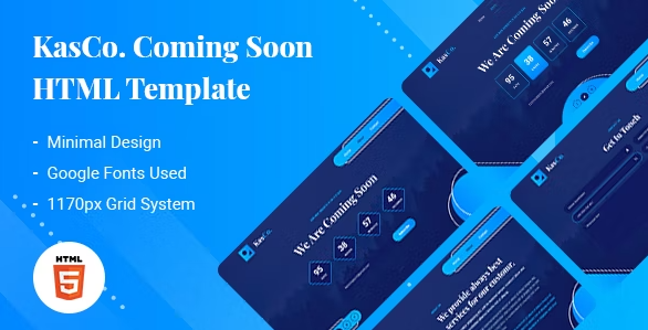 KasCo - Creative Coming Soon HTML5 Template
