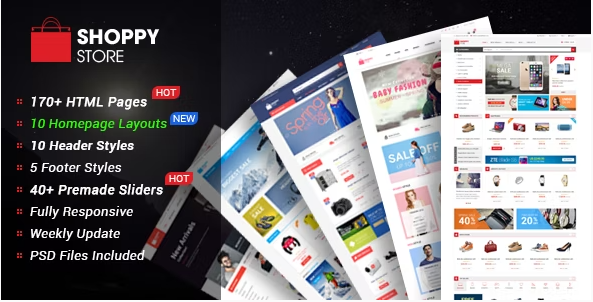 ShoppyStore - Multipurpose eCommerce HTML5 Template