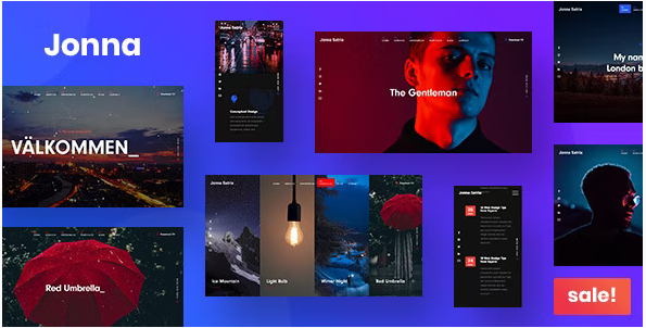 Jonna - Personal / Resume / Portfolio Website Template