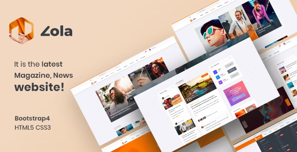 Zola | Magazine News HTML5 Template