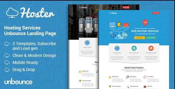 Hoster - Hosting Services Landing Page