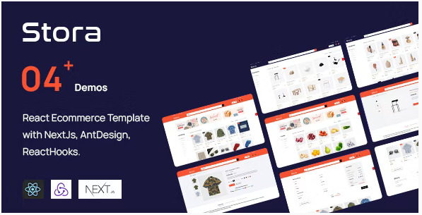 Stora - React Ecommerce Template with NextJs, AntDesign, ReactHooks