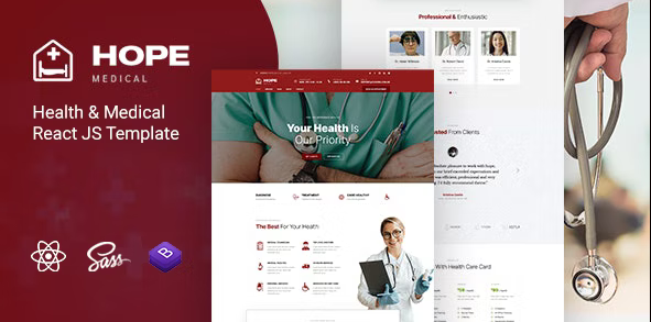Hope - Health & Medical React JS Template