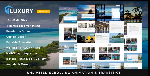 Luxury Interactive Hotel Template