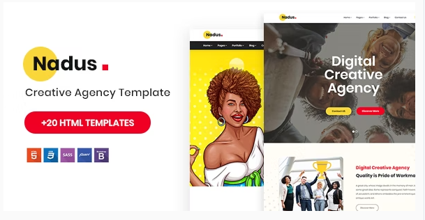 Nadus - Creative Agency HTML5 Template