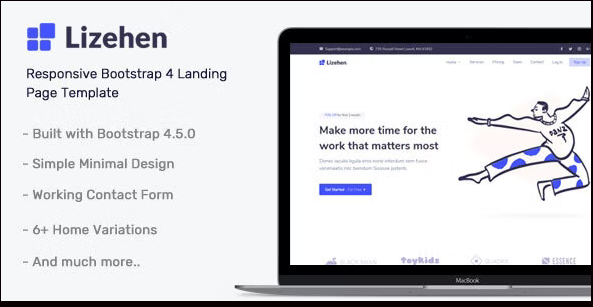 Lizehen - Landing Page Template