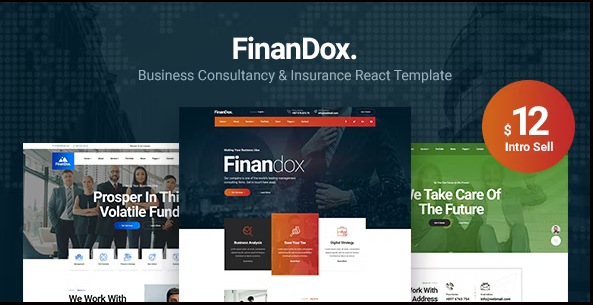 Finandox - ReactJS Business Consulting Template