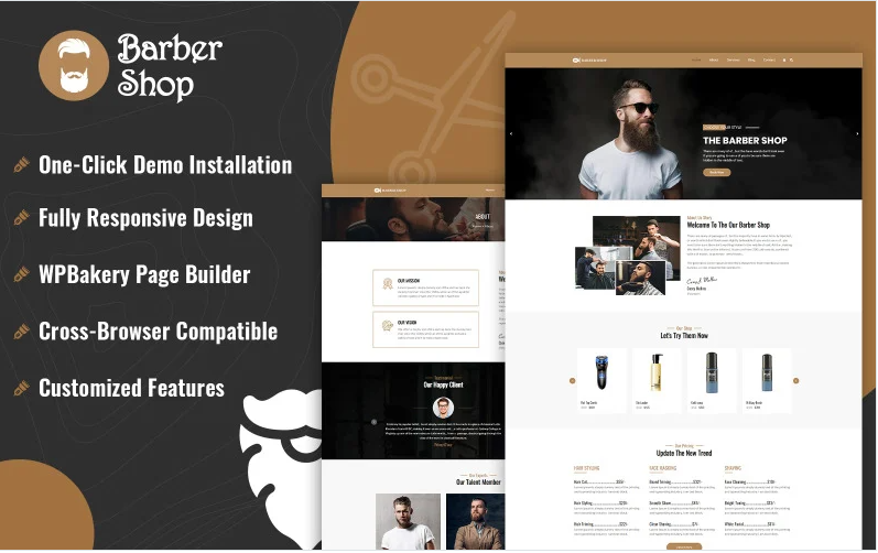 Product Image - Barber Shop WordPress Theme Product Image - Barber Shop WordPress Theme