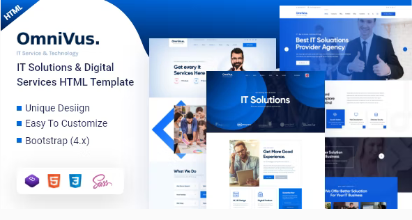 Omnivus - IT Solutions & Digital Services HTML5 Template