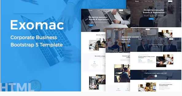 Exomac – Corporate Business Bootstrap 5 Template