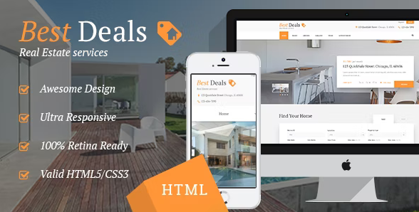 Best Deals | Property Sales & Rental Site Template