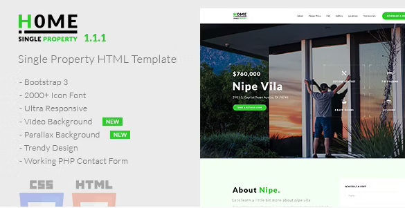 Home - Single Property HTML Template