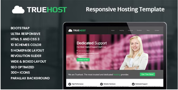 Truehost - Responsive HTML5 Hosting Template