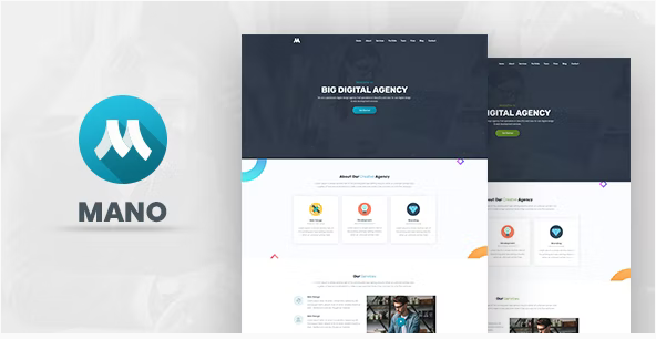 Mano - One Page Parallax