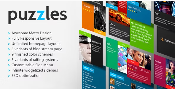 Puzzles | Magazine/Review HTML Theme