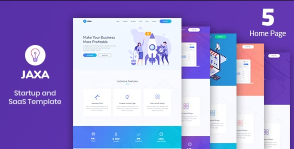 Jaxa - Startup and SaaS Template
