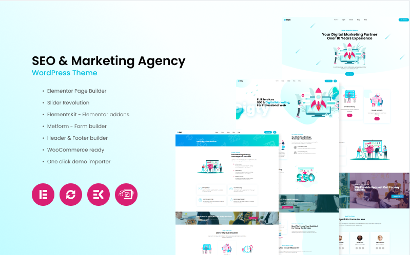 Digty - SEO & Marketing Agency WordPress Theme