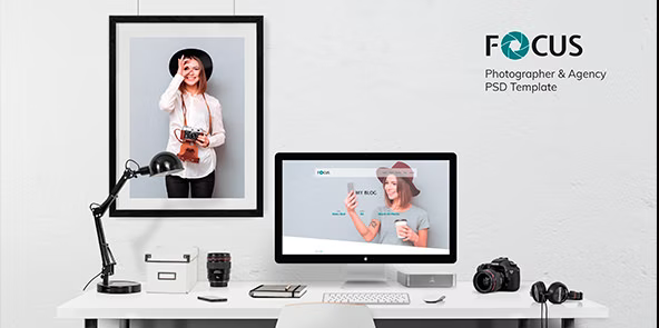 Focus — Photographer portfolio PSD Template