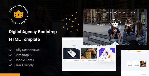 Obero - Digital Agency Bootstrap HTML Template
