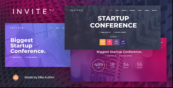 Invitex - Event and Conference Website Template
