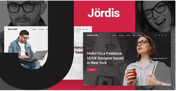 Jordis - Bootstrap 4 Personal Portfolio Template