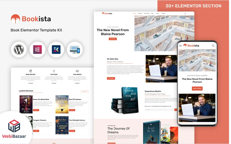 Bookista - Writer & Publishing Company WordPress Theme