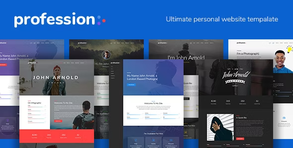 Profession - Personal Portfolio Website Template