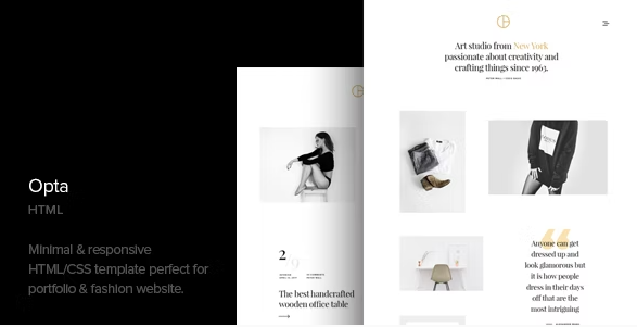 Opta - Minimal Portfolio and Photography HTML Template