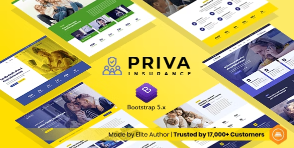 Priva - Bootstrap 5 Insurance Company Website Template + RTL Support