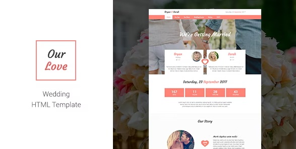 Our Love - Wedding HTML Template