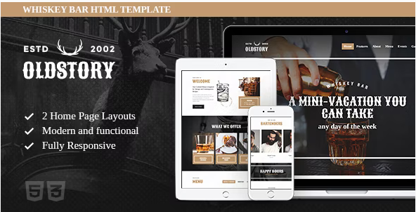 OldStory - Whisky Bar | Pub | Restaurant Site Template