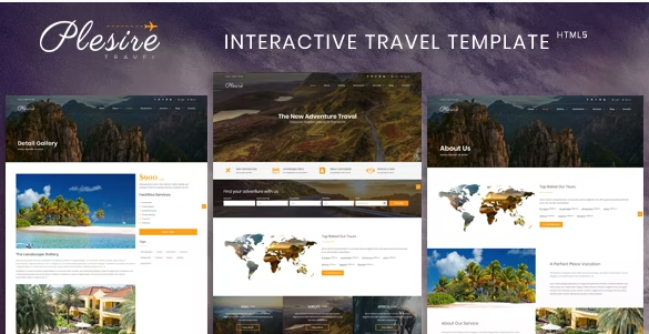Plesire - Interactive Travel Template