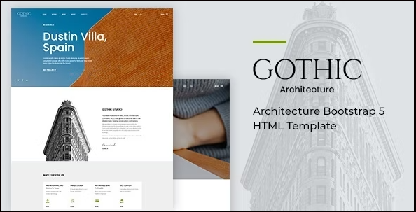 Gothic - Architecture Bootstrap 5 HTML Template