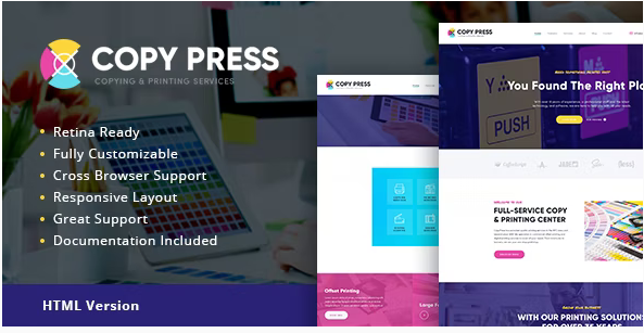 CopyPress | Type Design & Printing Services HTML Template