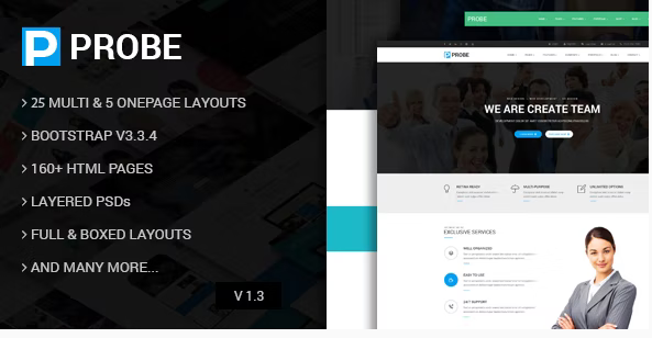Probe - Responsive Multi-Purpose HTML5 Template