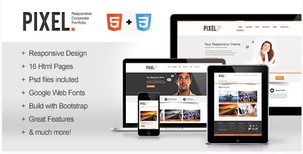Pixel - Responsive Bootstrap HTML5