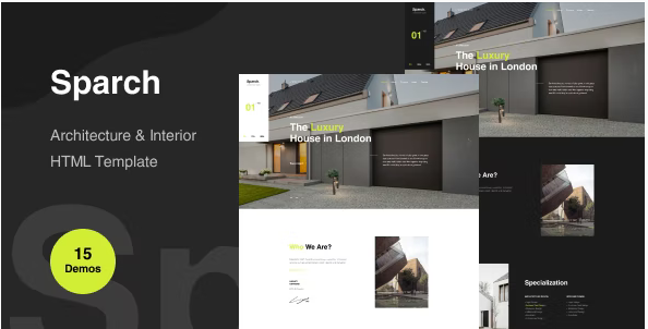 Sparch - Architecture & Interior HTML Template