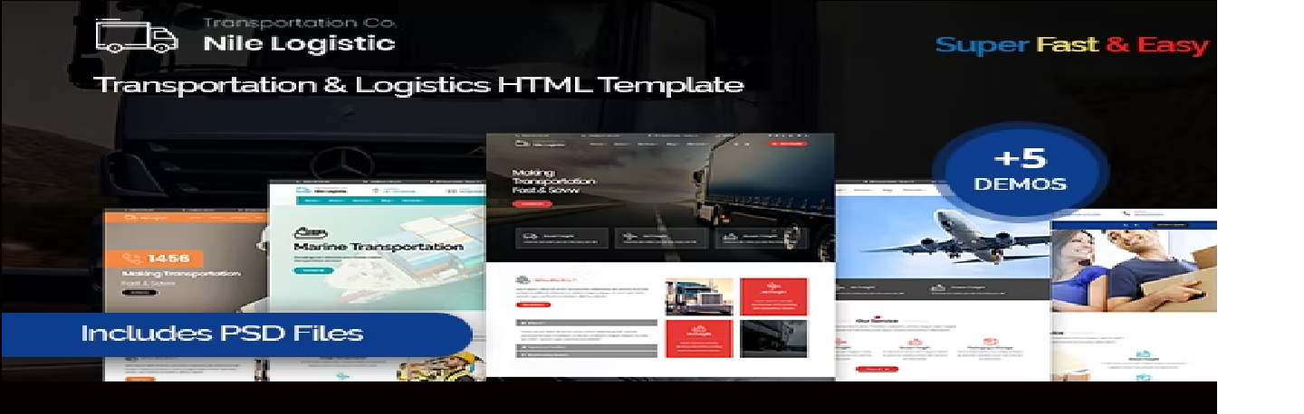 Nile - Transportation and Logistics HTML Template