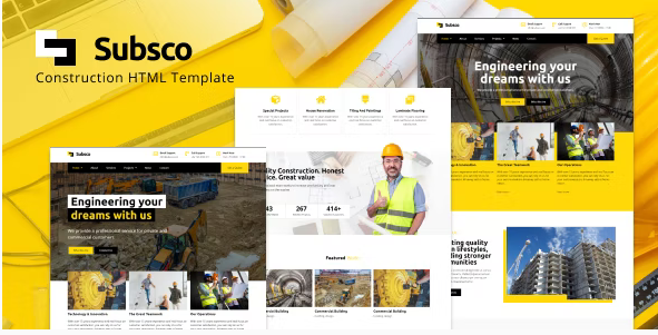 Subsco - Construction HTML Template