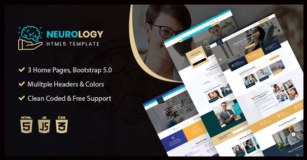 Neurology- Psychology & Counseling HTML Template