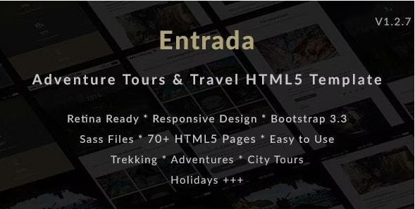 Entrada | Tour Travel Booking HTML Template