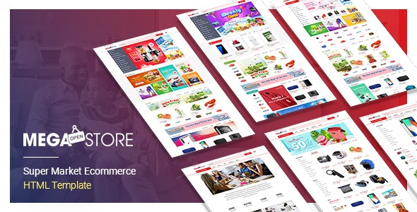 MegaStore - Super Market Ecommerce HTML Template