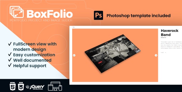 BoxFolio | Project, Portfolio and Image Slider Plugin