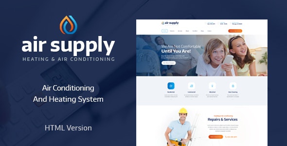 Air Conditioning and Heating Services Site Template