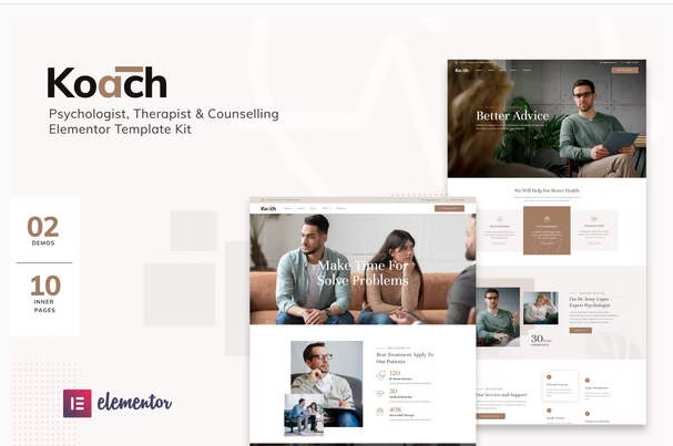 Product Image - Koach – Life Coach & Counseling Elementor Template Kit Product Image - Koach – Life Coach & Counseling Elementor Template Kit