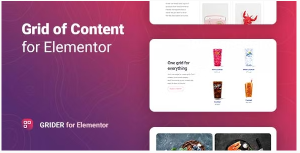 Grider – Grid of Content and Products for Elementor