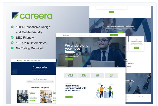 Product Image - Careera – Recruitment Agency Elementor Template Kit