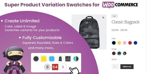 Product Image - Super Product Variation Swatches for WooCommerce 2.2