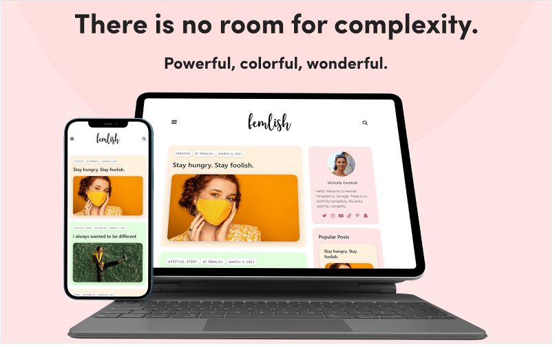 Femlish – Minimalist WordPress Blog Theme