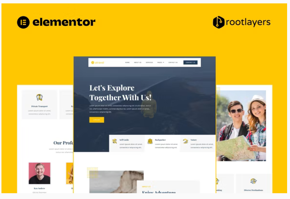 Atravel - Travel Agency Elementor Pro Full Site Template Kit